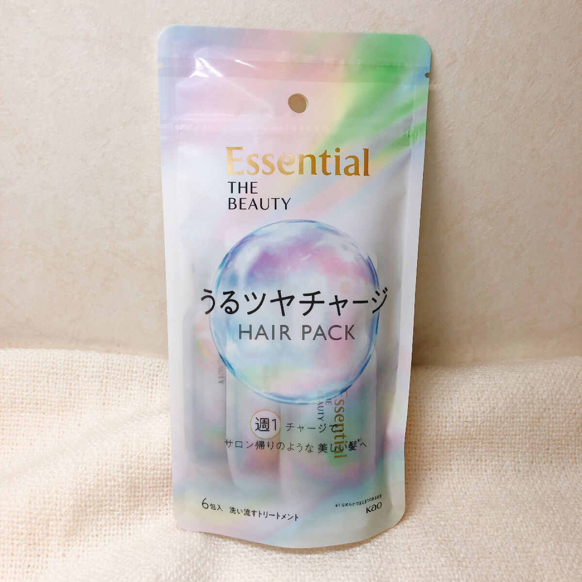 ザビューティ うるツヤチャージヘアパック/エッセンシャル/ヘアマスク・ヘアパックを使ったクチコミ（2枚目）