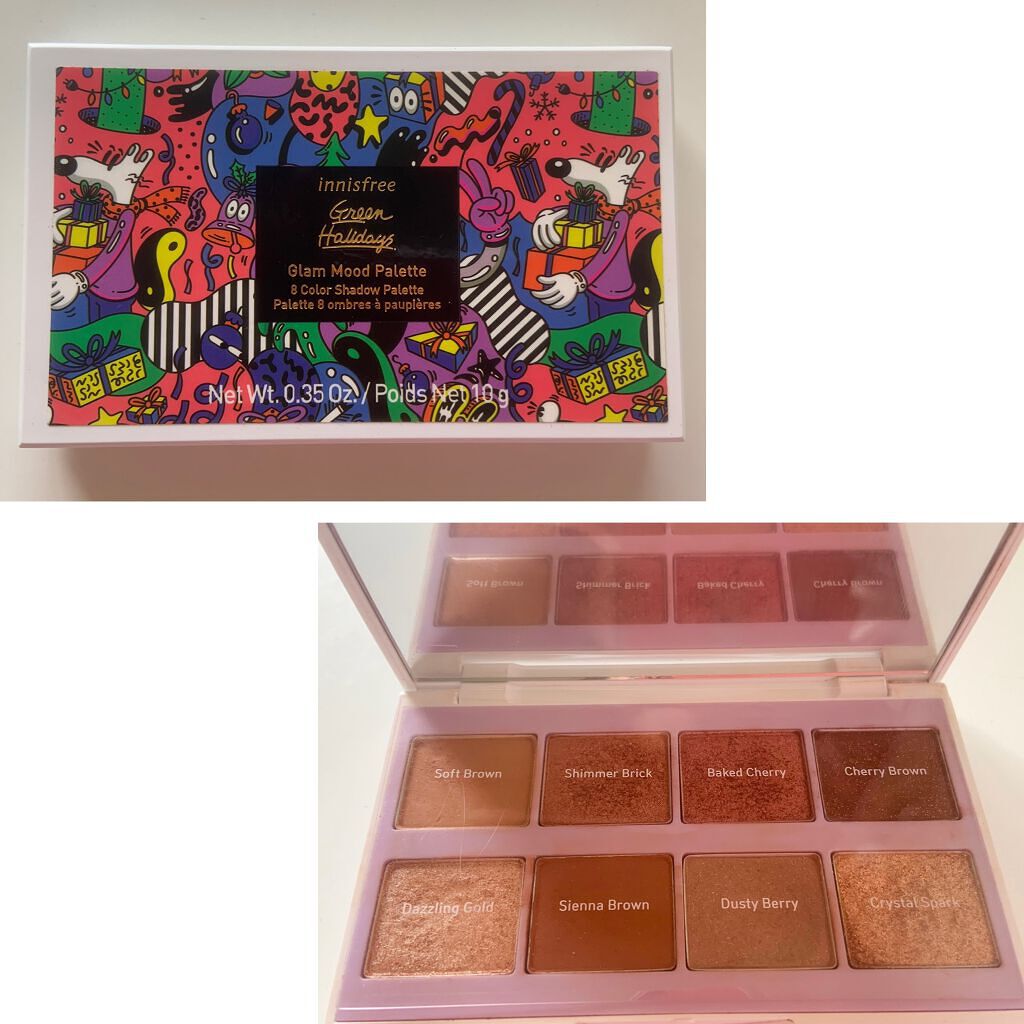 グラムムード パレット 2020 Green Holidays Edition/innisfree/アイシャドウパレットを使ったクチコミ（1枚目）