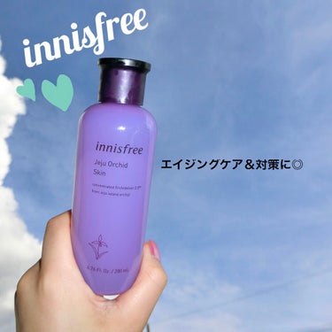 ⭐️innisfreeオーキッド スキン
税込 ¥ 2,640(公式サイトより)

エイジング対策やケアしてますか？？

私は始めました…!
(ちなみに22歳です)

以前はグリーンティーシリーズを使用