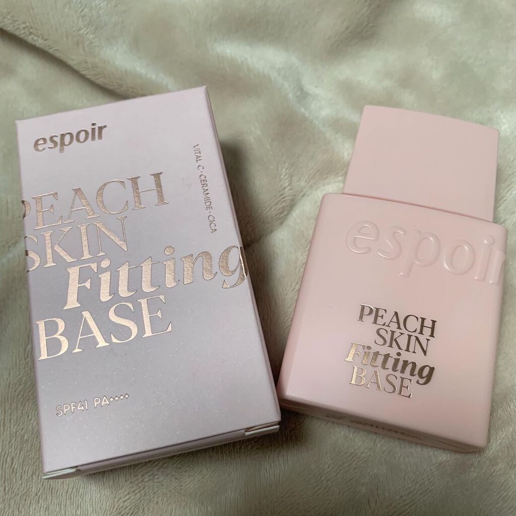 ピーチスキンフィッティングベース/espoir/化粧下地を使ったクチコミ（1枚目）
