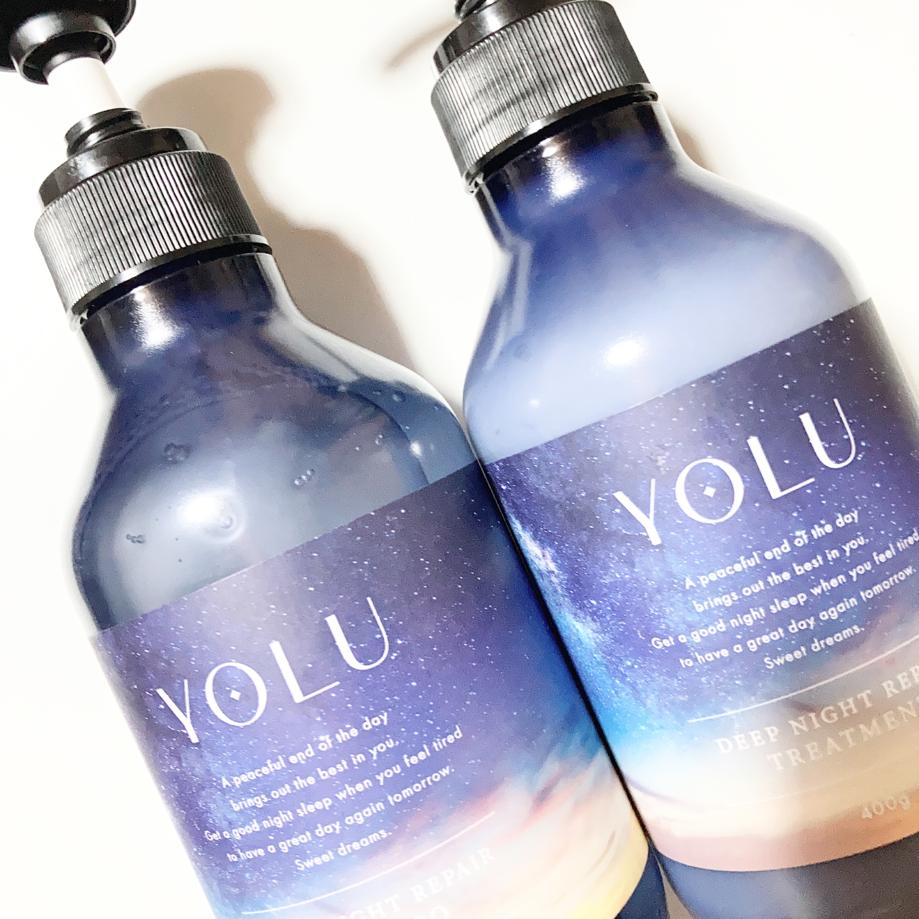 ディープナイトリペアシャンプー／トリートメント 詰替えトリートメント 350g/YOLU/市販シャンプーを使ったクチコミ（1枚目）