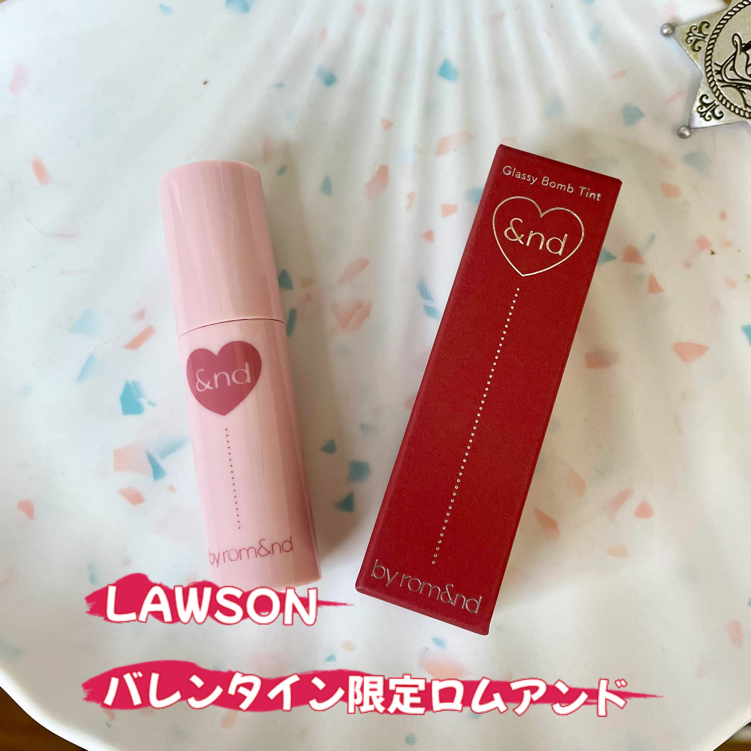 アンドバイロムアンド　グラッシーボムティント/&nd by rom&nd/リップティントを使ったクチコミ（1枚目）