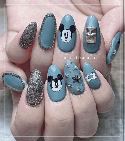 mauloa_nail on LIPS 「・mickeymouse🤍・#ネイル#ネイルデザイン#うる..」(1枚目)