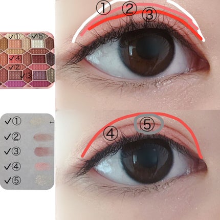 33色プロアイシャドウパレット/Dolly Angel/アイシャドウパレットを使ったクチコミ(6枚目)