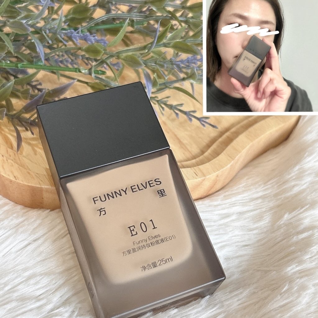 ロングウェア アクア ファンデーション/FUNNY ELVES方里/リキッドファンデーションを使ったクチコミ(3枚目)