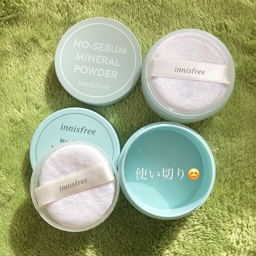 ノーセバム　ミネラルパウダー　N/innisfree/ルースパウダーを使ったクチコミ（2枚目）