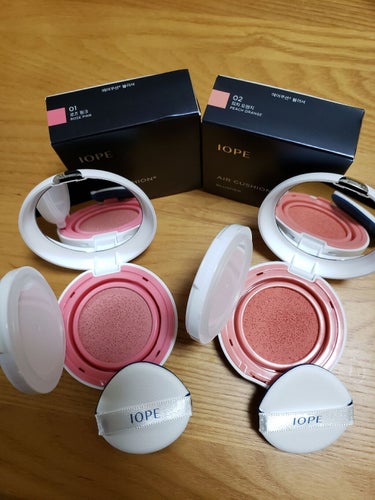 IOPE エアクッション ブラッシャーのクチコミ「☆IOPE　AIR  CUSHION  BLUSHER
　　　　01　ROSE PINK
　　.....」（1枚目）