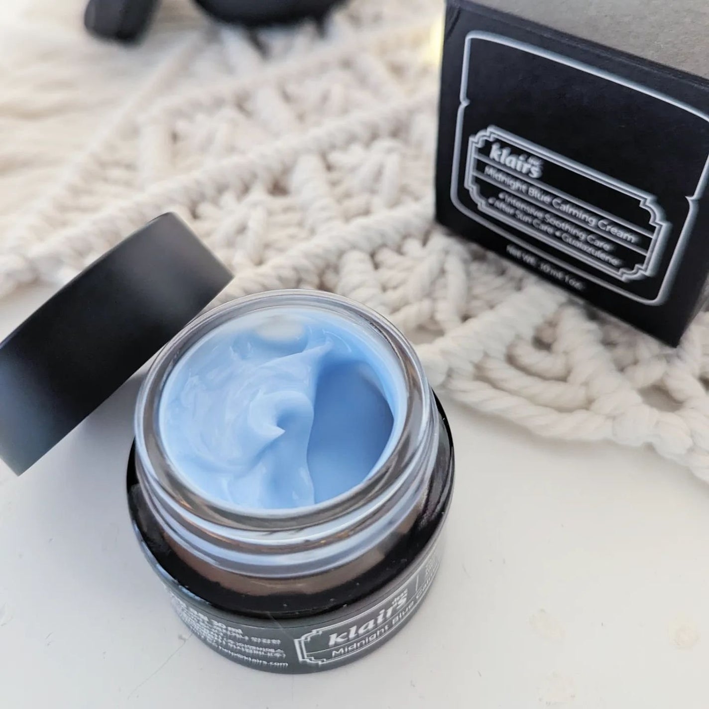 ミッドナイトブルーカーミングクリーム/Klairs/フェイスクリームを使ったクチコミ(2枚目)