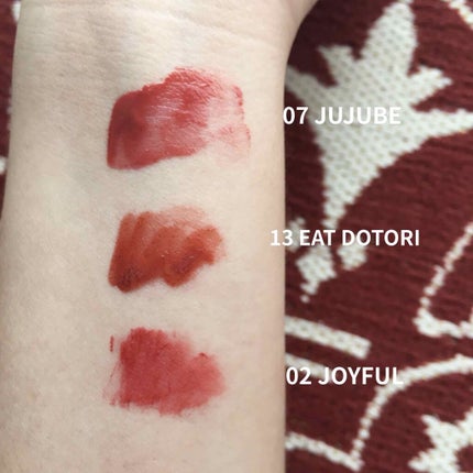 ジューシーラスティングティント/rom&nd/リップティントを使ったクチコミ(2枚目)