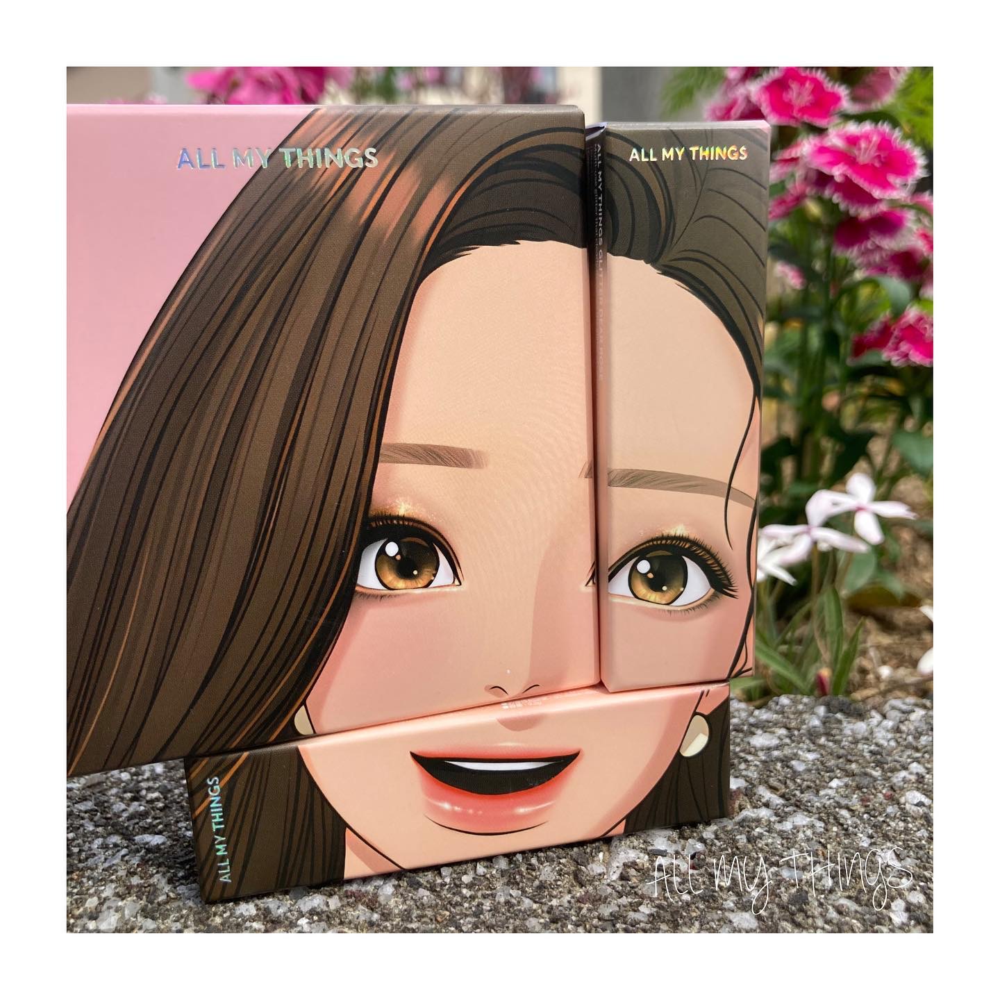 女神降臨 エディション グリッター リップティント アイシャドウセット/all my things/メイクアップキットを使ったクチコミ（1枚目）