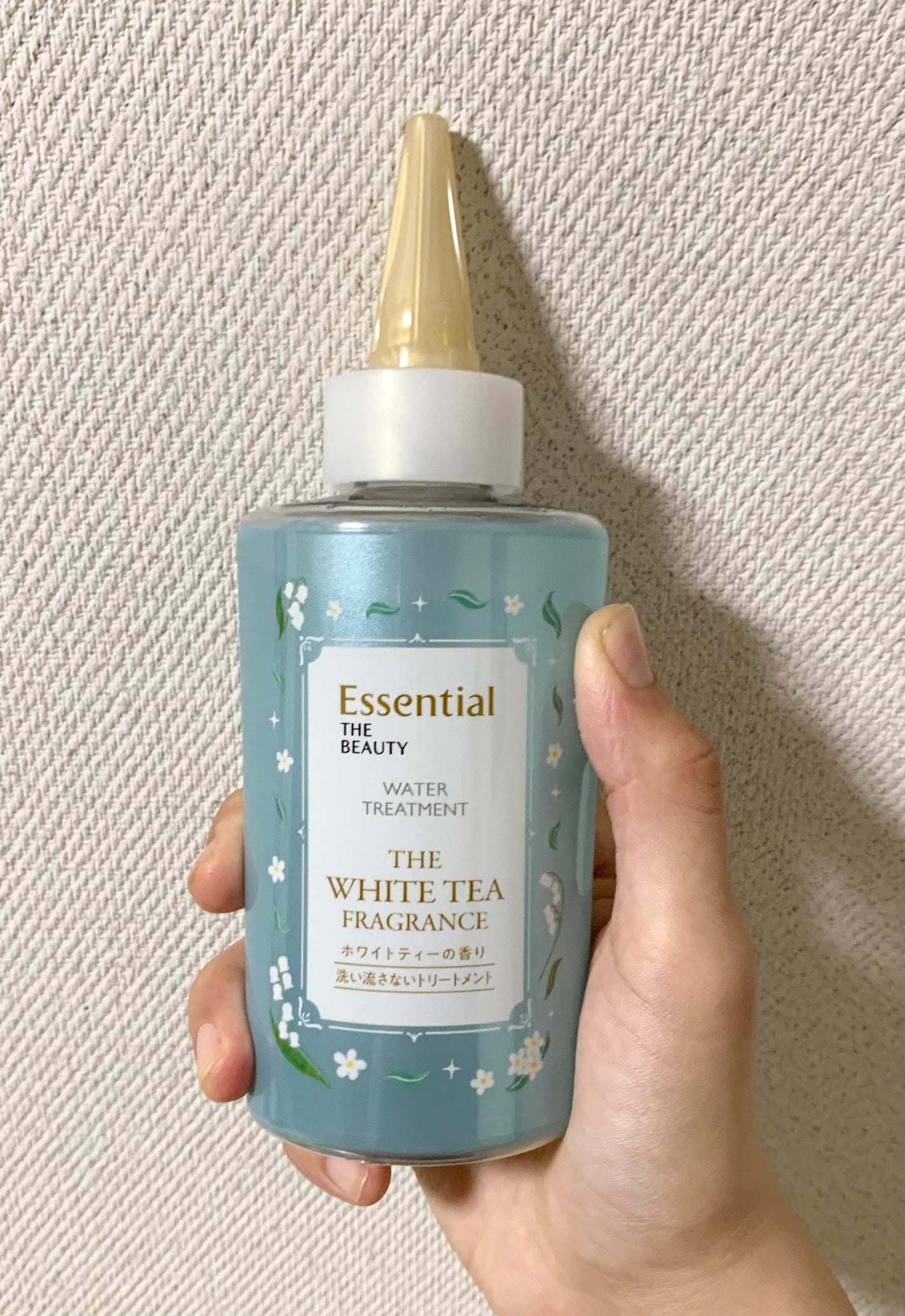エッセンシャル ザビューティ 髪のキメ美容ウォータートリートメント ホワイトティーの香り/エッセンシャル/アウトバストリートメントを使ったクチコミ(1枚目)
