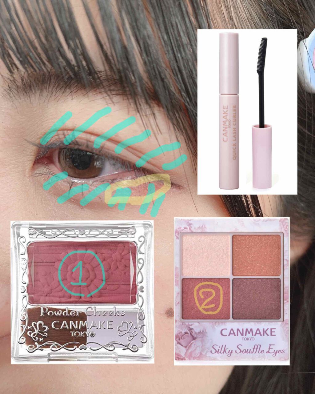 【旧品】パウダーチークス/キャンメイク/パウダーチークを使ったクチコミ（2枚目）