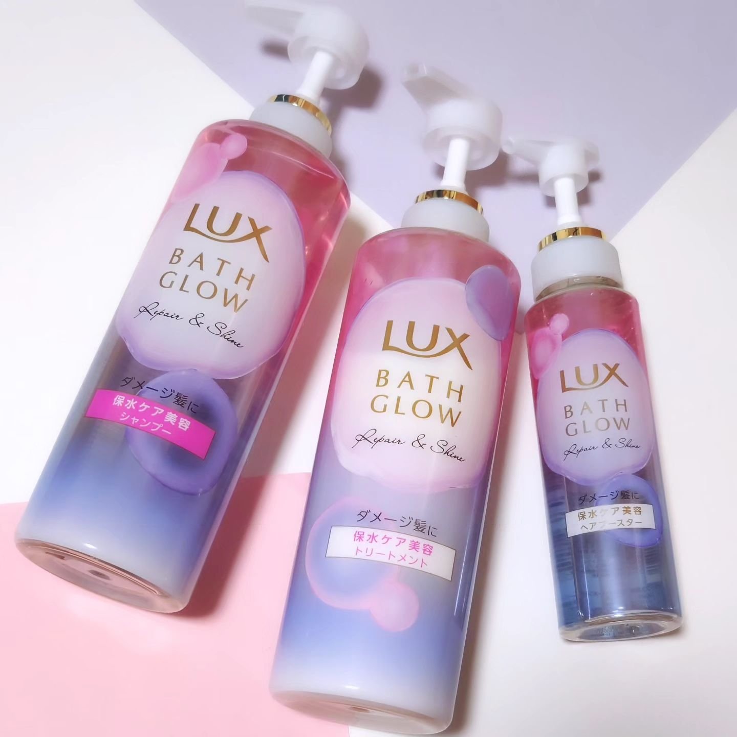 バスグロウ リペア&シャイン シャンプー / トリートメント/LUX/市販シャンプーを使ったクチコミ（1枚目）