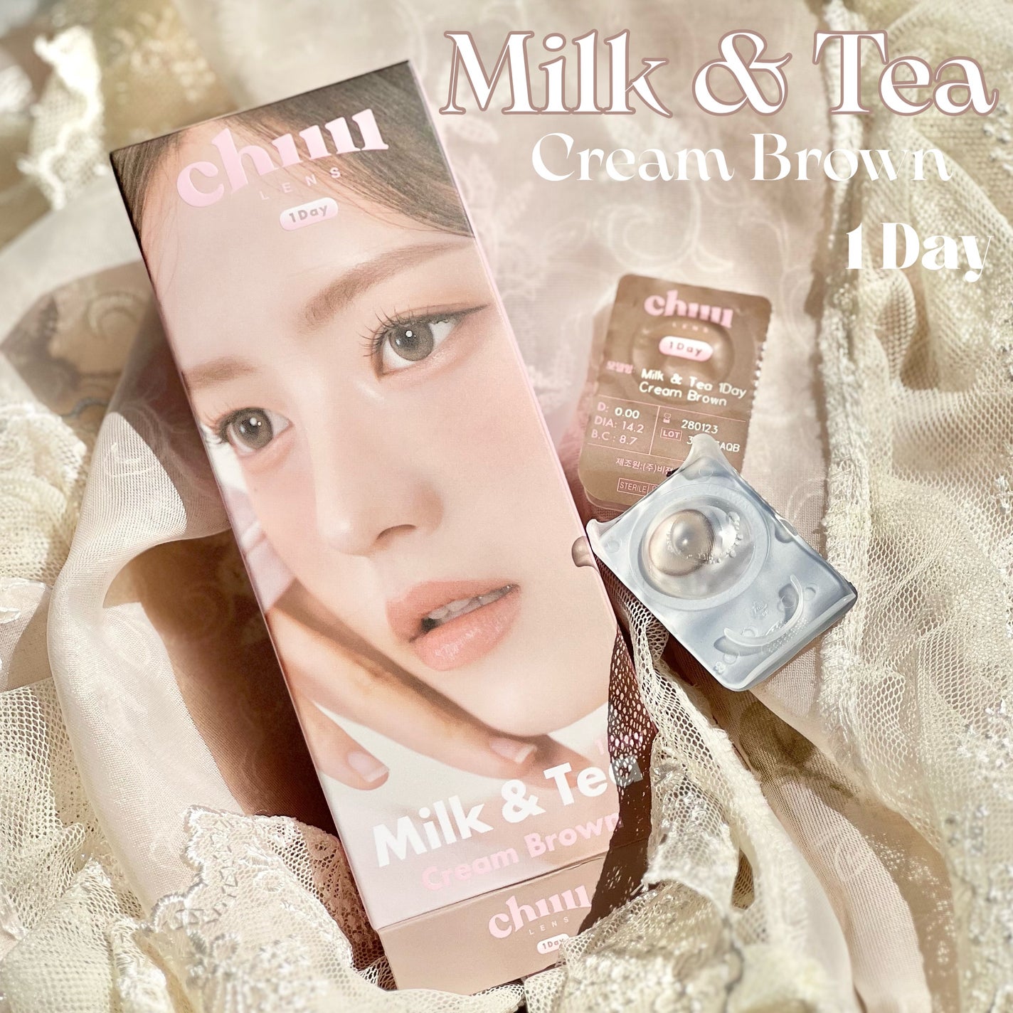 chuuLENS Milk&Tea 1day/chuu LENS/ワンデー(1DAY)カラコンを使ったクチコミ(2枚目)