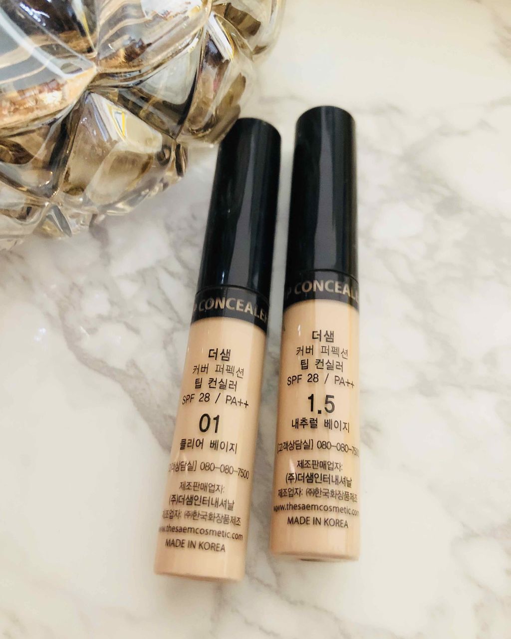 カバーパーフェクション チップコンシーラー/the SAEM/リキッドコンシーラーを使ったクチコミ（1枚目）