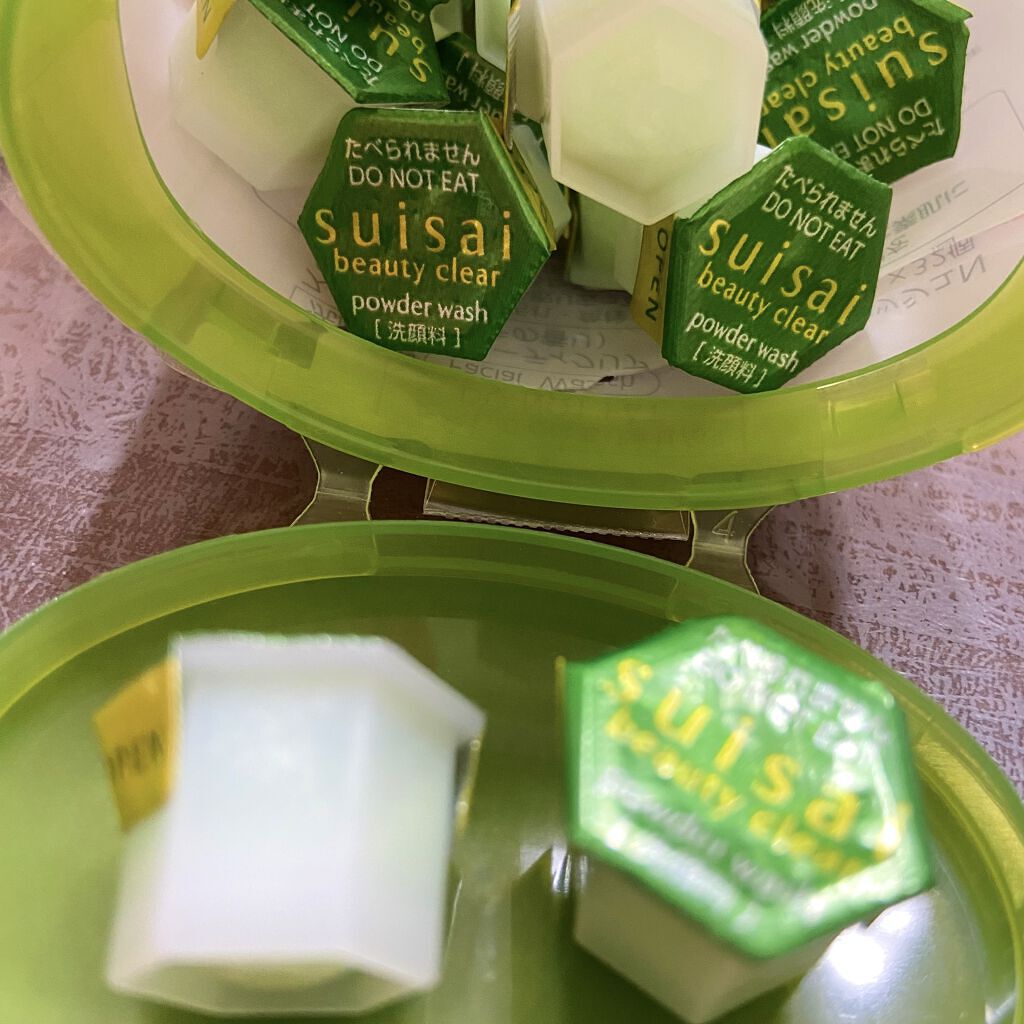 スイサイ ビューティクリア パウダーウォッシュN 抹茶ティーラテの香り(限定)/suisai/洗顔パウダーを使ったクチコミ（2枚目）