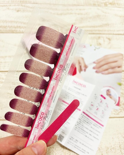 INCOCO インココ マニキュアシート/インココ/ネイルシールを使ったクチコミ(2枚目)