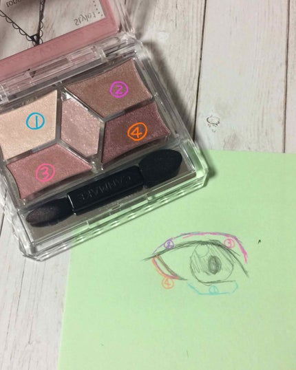 【旧品】パーフェクトスタイリストアイズ/キャンメイク/アイシャドウパレットを使ったクチコミ(4枚目)