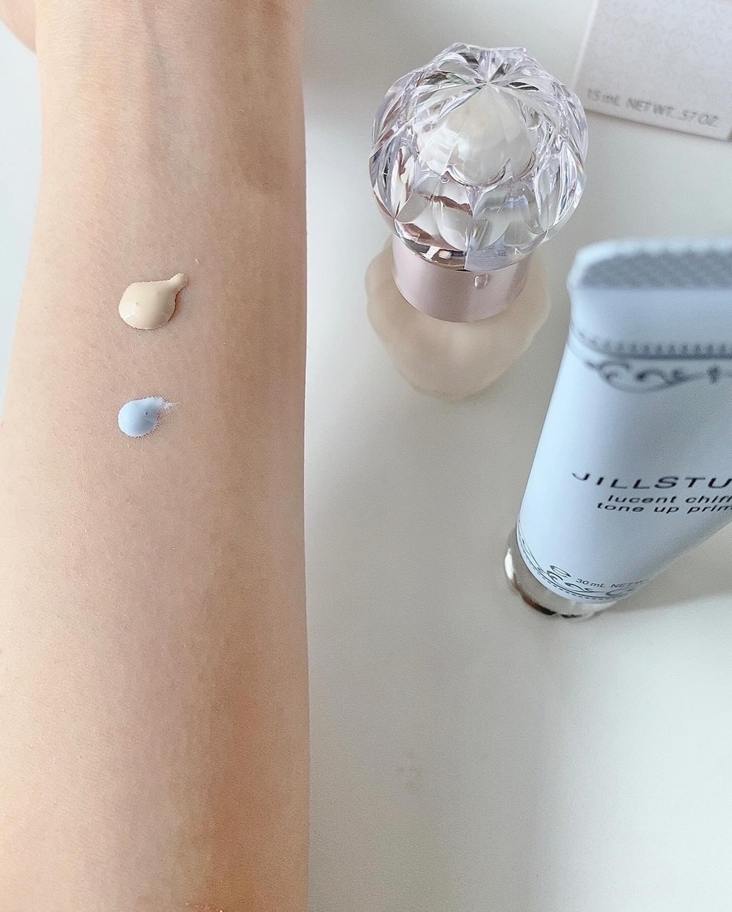 ジルスチュアート ブライト&スムース セラムプライマー/JILL STUART/化粧下地を使ったクチコミ(4枚目)