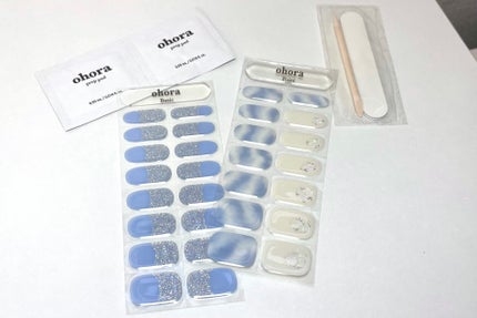 セミキュアジェルネイル(ハンド)/ohora/ネイルシールを使ったクチコミ(2枚目)