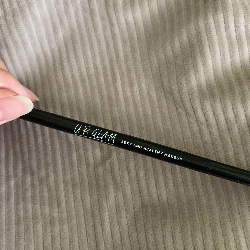スリムスケッチアイブロウペンシル ブラック/U R GLAM/アイブロウペンシルを使ったクチコミ（3枚目）