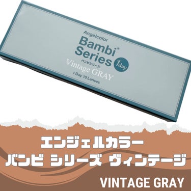 Angelcolor Bambi Series Vintage 1day ヴィンテージグレー/AngelColor/ワンデー（１DAY）カラコンの画像