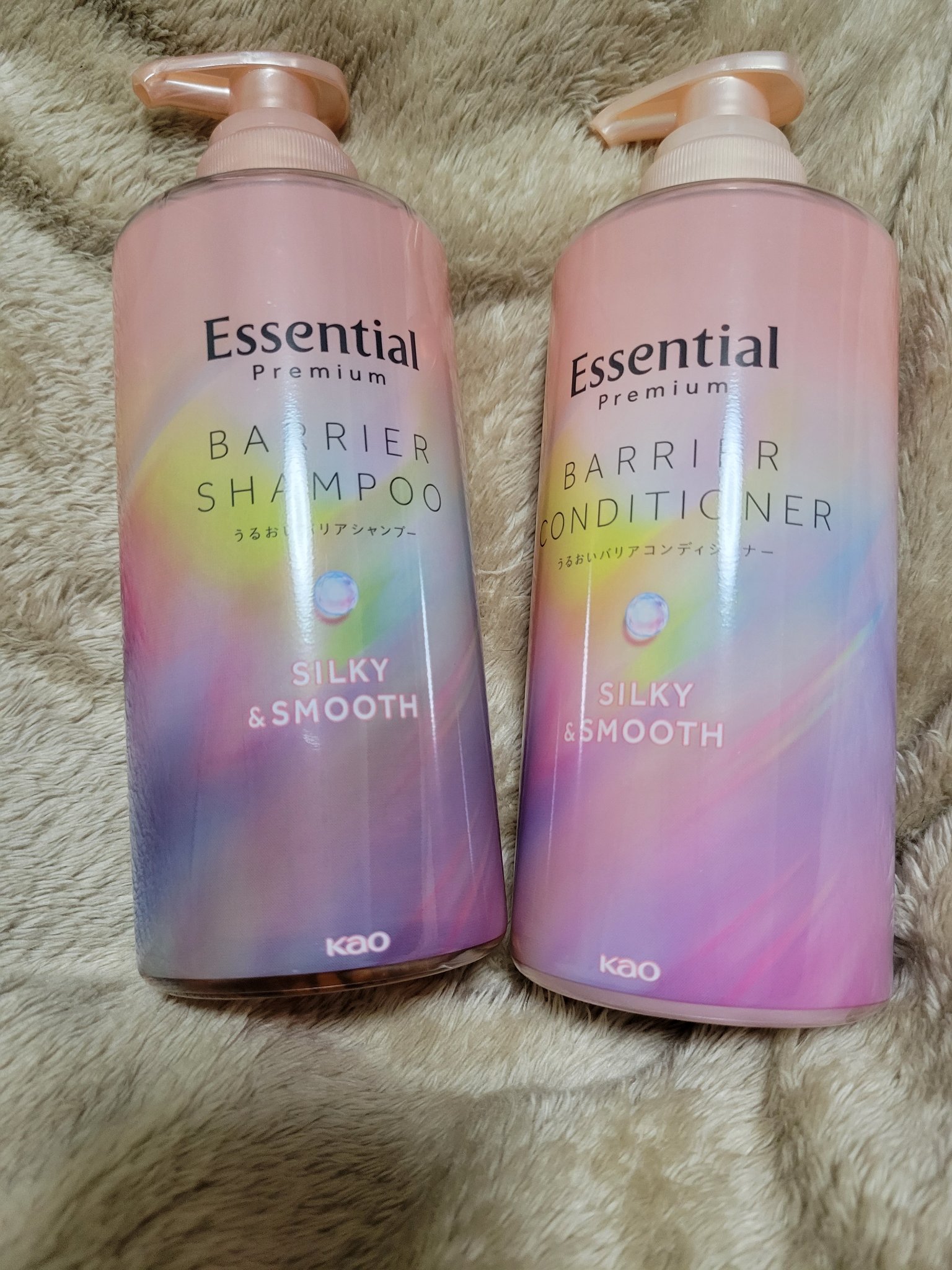 エッセンシャルプレミアム バリアシャンプー・コンディショナー シルキー＆スムース/エッセンシャル/市販シャンプーを使ったクチコミ（1枚目）