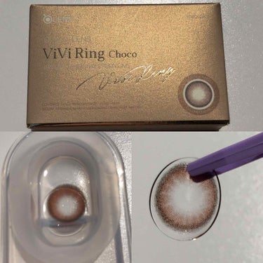 ViVi Ring 1Month チョコ/OLENS/カラーコンタクトレンズを使ったクチコミ（3枚目）