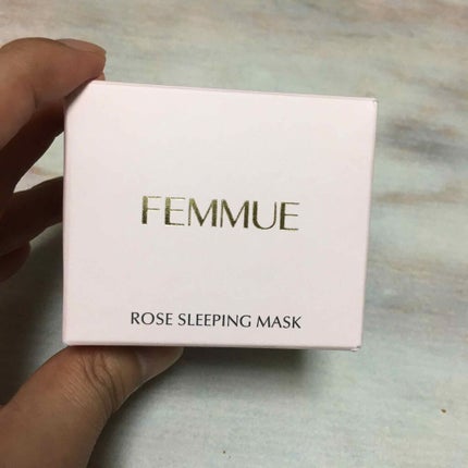 ローズウォーター スリーピングマスク/FEMMUE/フェイスクリームを使ったクチコミ(1枚目)