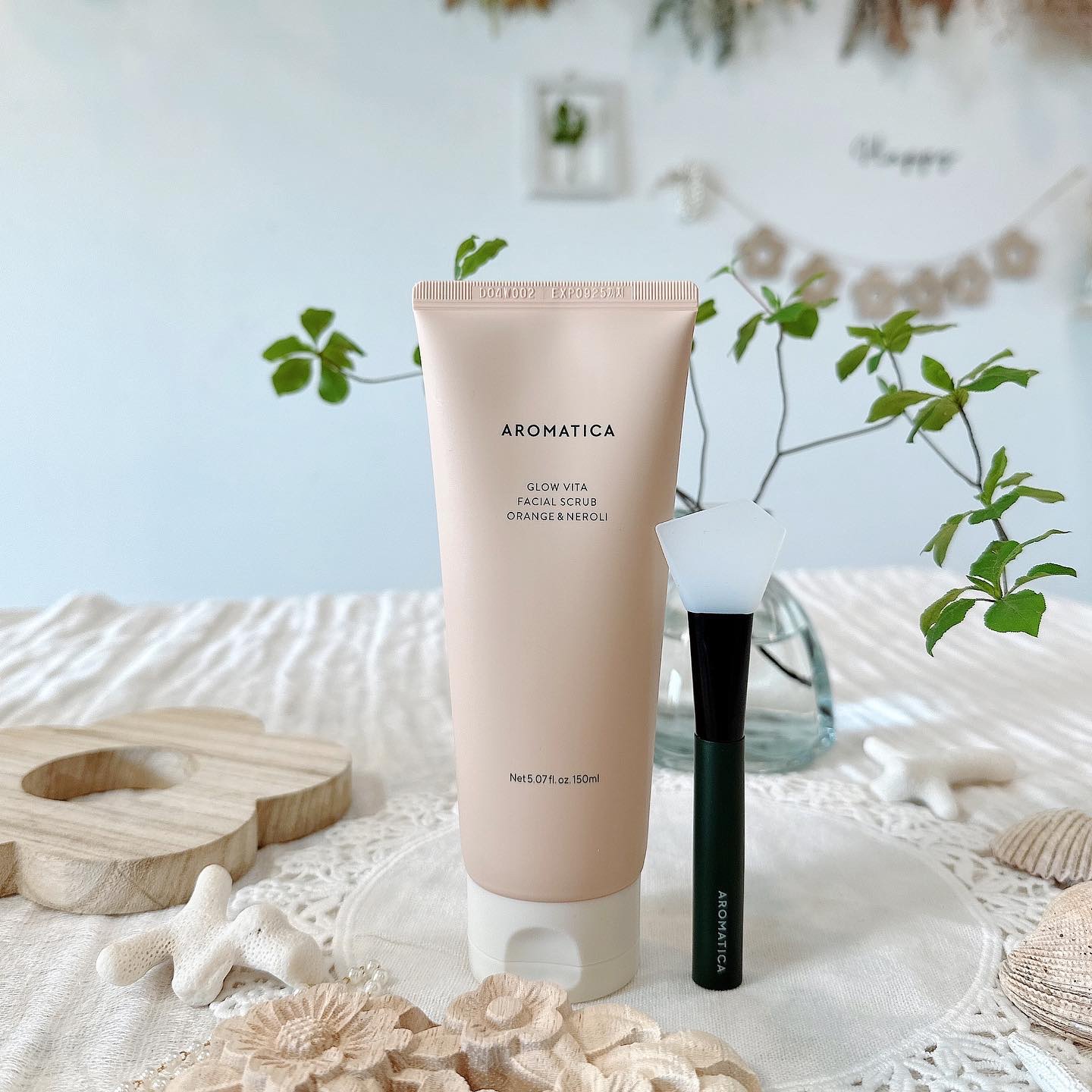 グロービタ フェイシャルスクラブ オレンジ＆ネロリ/AROMATICA/スクラブ・ゴマージュを使ったクチコミ（2枚目）