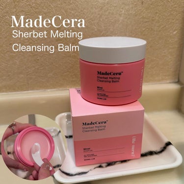 MadeCera
Sherbet Melting
Cleansing Balm 90ml

シャーベットタイプのクレンジングバーム🧠💓🎀

塗ると体温でオイル状に変化し、馴染む👏🏽
バーム・オイル・ミル