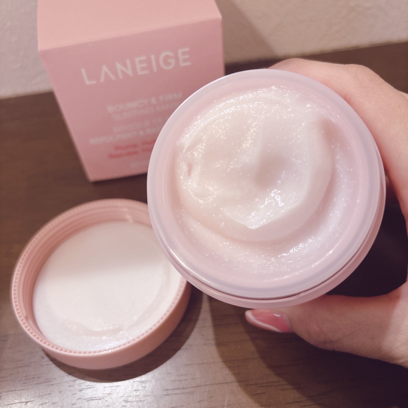 バウンシースリーピングマスク/LANEIGE/フェイスクリームを使ったクチコミ(1枚目)