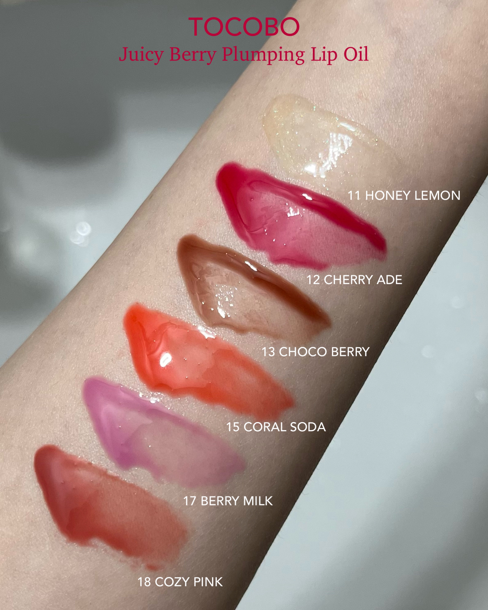 ジューシーベリープランピングリップオイル/TOCOBO/リップグロスを使ったクチコミ（3枚目）