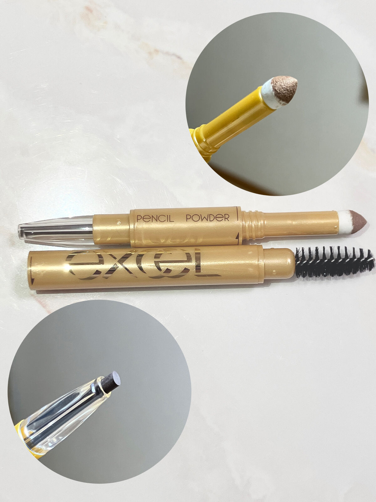 パウダー＆ペンシル　アイブロウＥＸ/excel/アイブロウペンシルを使ったクチコミ（3枚目）