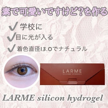 LARME SILICONE HYDROAEL/LARME/カラーコンタクトレンズを使ったクチコミ（1枚目）