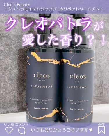 エクストラモイストシャンプー＆リペアトリートメント/Cleo's Beauté/シャンプー・コンディショナーを使ったクチコミ（1枚目）