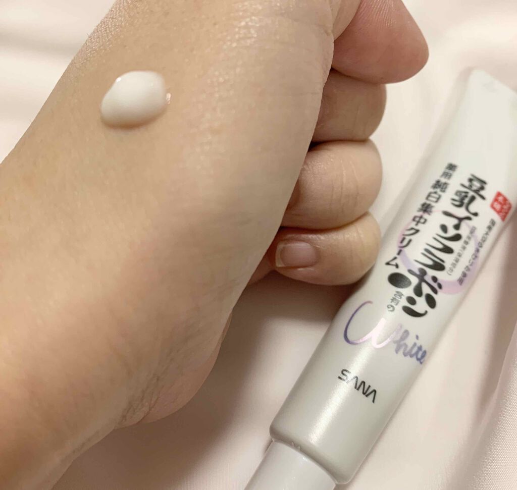 薬用美白スポッツクリーム/なめらか本舗/フェイスクリームを使ったクチコミ（2枚目）