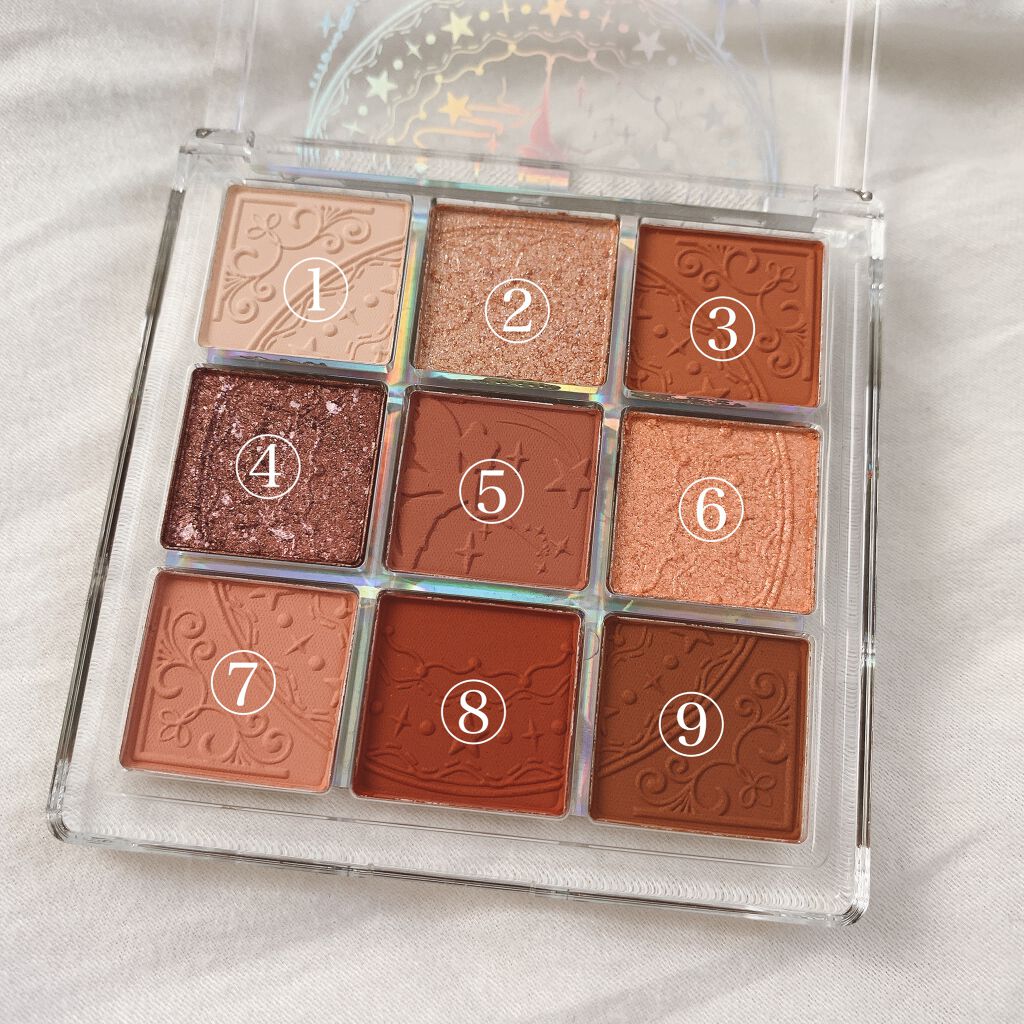 クォーツ 9色アイシャドウパレット(ドリームランドアイシャドウ)/ZEESEA/アイシャドウパレットを使ったクチコミ（3枚目）