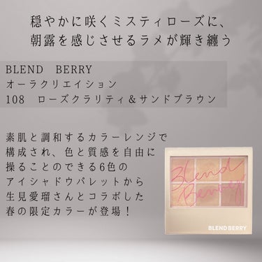 オーラクリエイション/BLEND BERRY/パウダーアイシャドウを使ったクチコミ（2枚目）