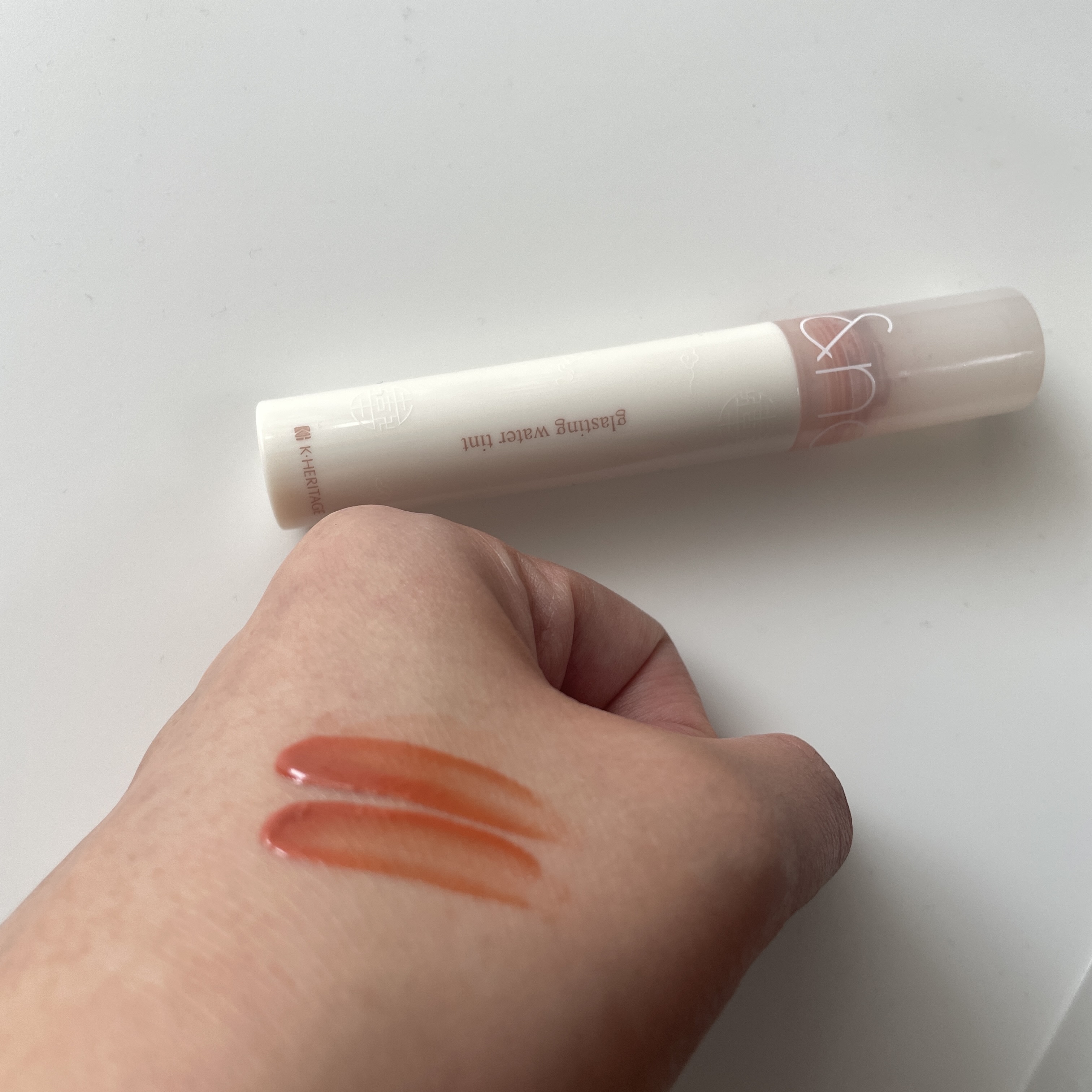 グラスティングウォーターティント 韓服エディション #10 chija beige/rom&nd/リップティントを使ったクチコミ（1枚目）