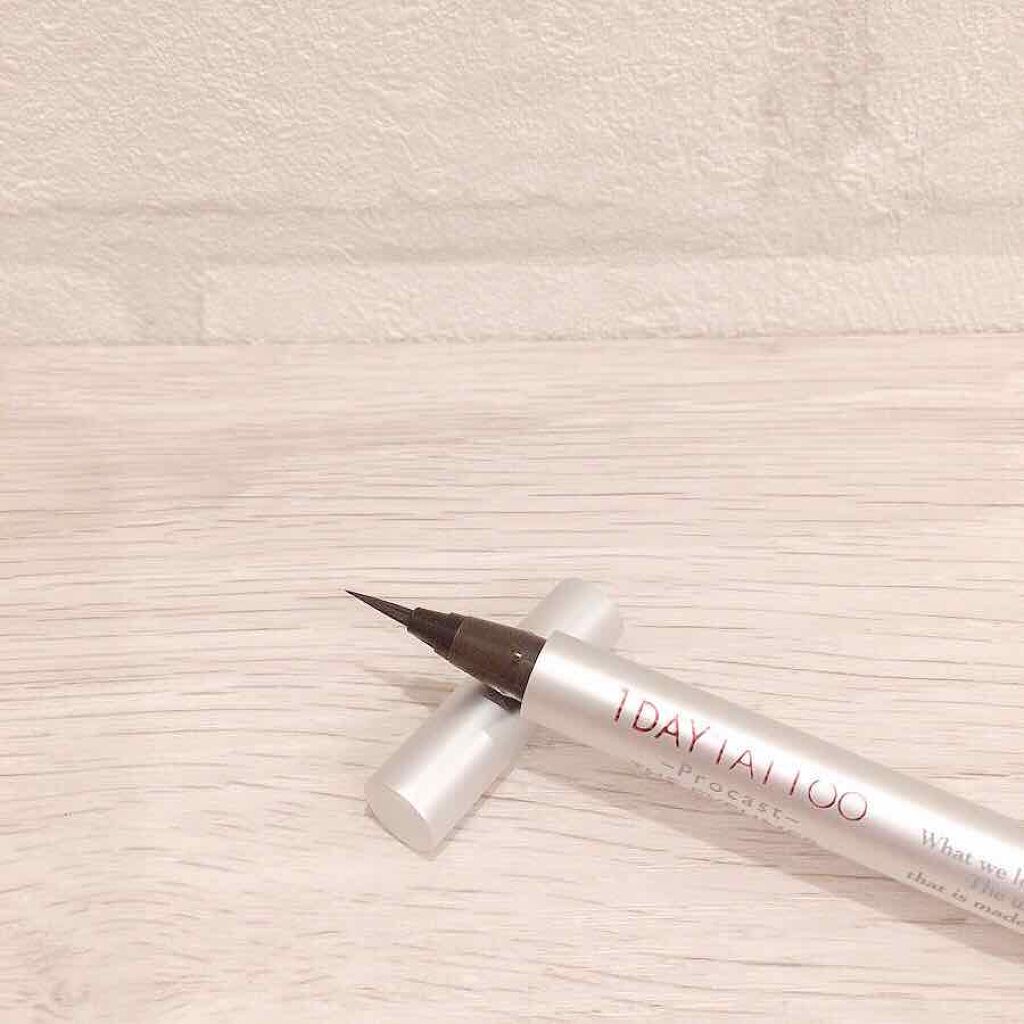 1DAY TATTOO プロキャスト ザ・アイライナー/K-パレット/リキッドアイライナーを使ったクチコミ（3枚目）