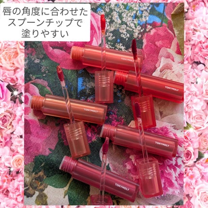チークトーン リップ&チーク デュオバーム/TONYMOLY/口紅を使ったクチコミ(3枚目)