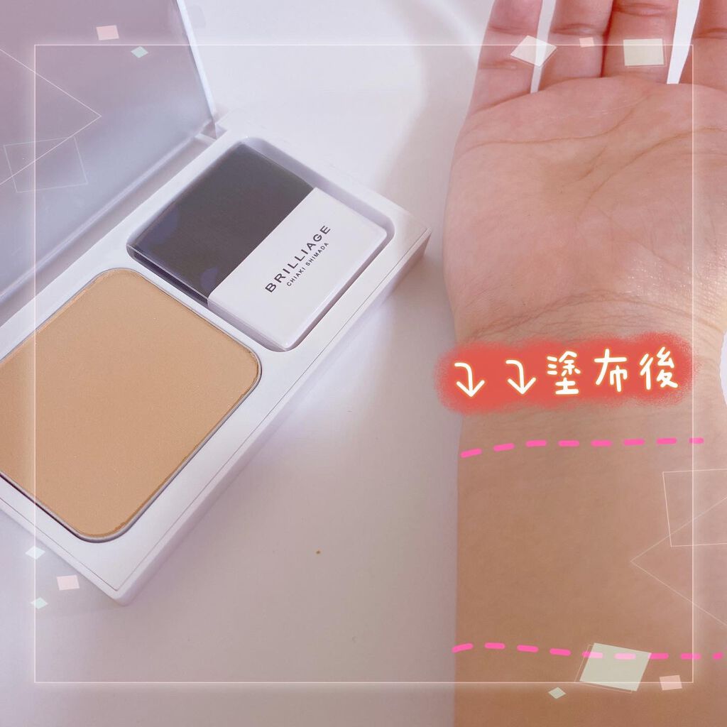 パウダリーファンデーション ソフトシャイニー 40（標準カラー）/ブリリアージュ/パウダーファンデーションを使ったクチコミ（2枚目）