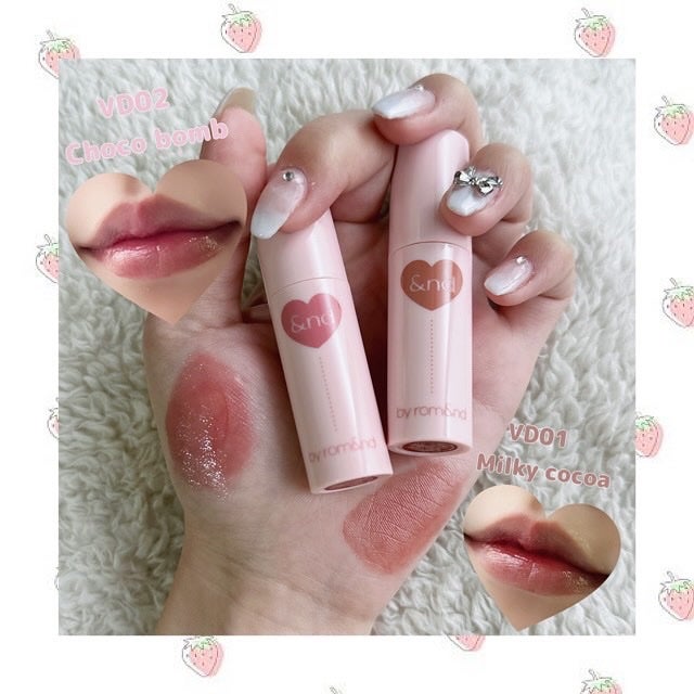 アンドバイロムアンド グラッシーボムティント/&nd by rom&nd/リップティントを使ったクチコミ(2枚目)