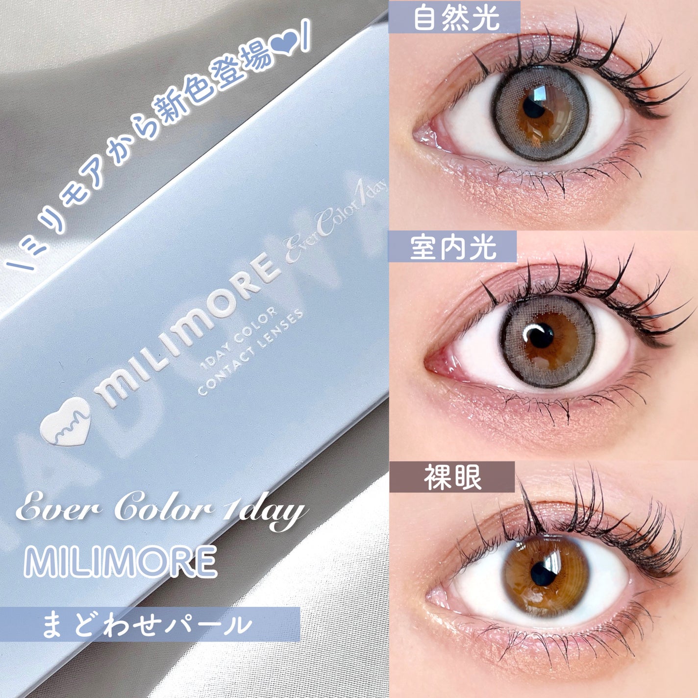 エバーカラーワンデーミリモア/エバーカラー/ワンデー(1DAY)カラコンを使ったクチコミ(2枚目)