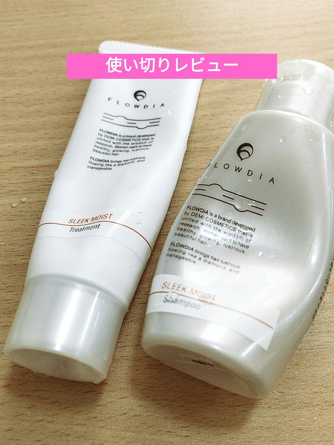 フローディア トリートメント スリークモイスト/FLOWDIA/洗い流すヘアトリートメントを使ったクチコミ(1枚目)