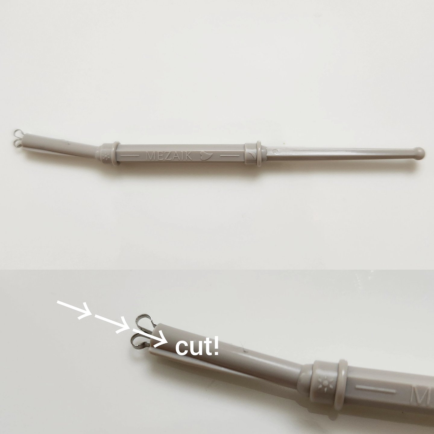 メザイク クリップ カッター ファイバー専用カッター/メザイク/二重まぶた用アイテムを使ったクチコミ（2枚目）