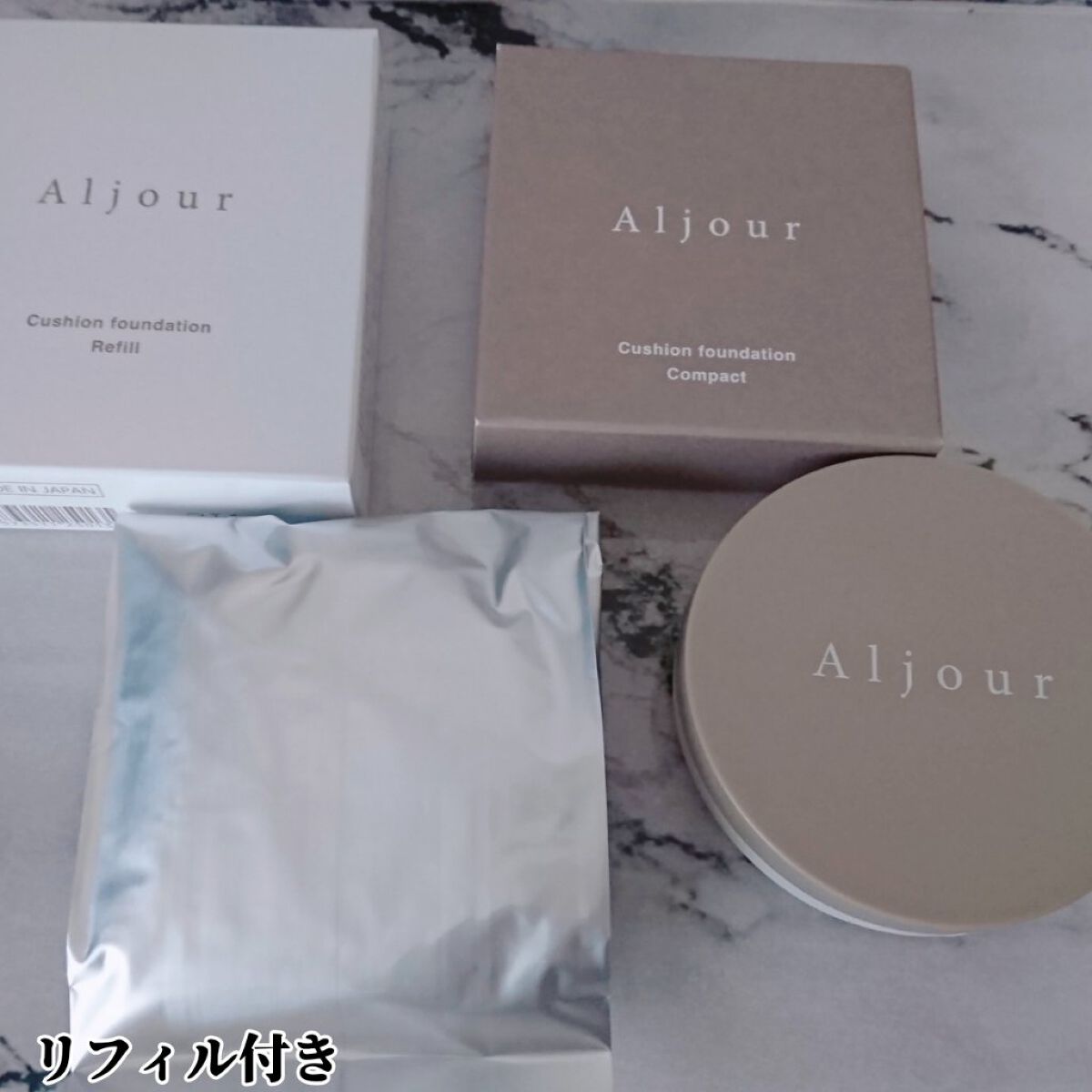 クッションファンデーション/Aljour/クッションファンデーションを使ったクチコミ（2枚目）