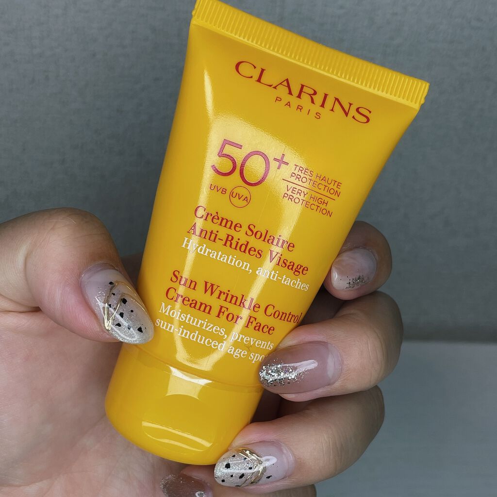 サン リンクル コントロール クリーム/CLARINS/日焼け止め・UVケアを使ったクチコミ（2枚目）