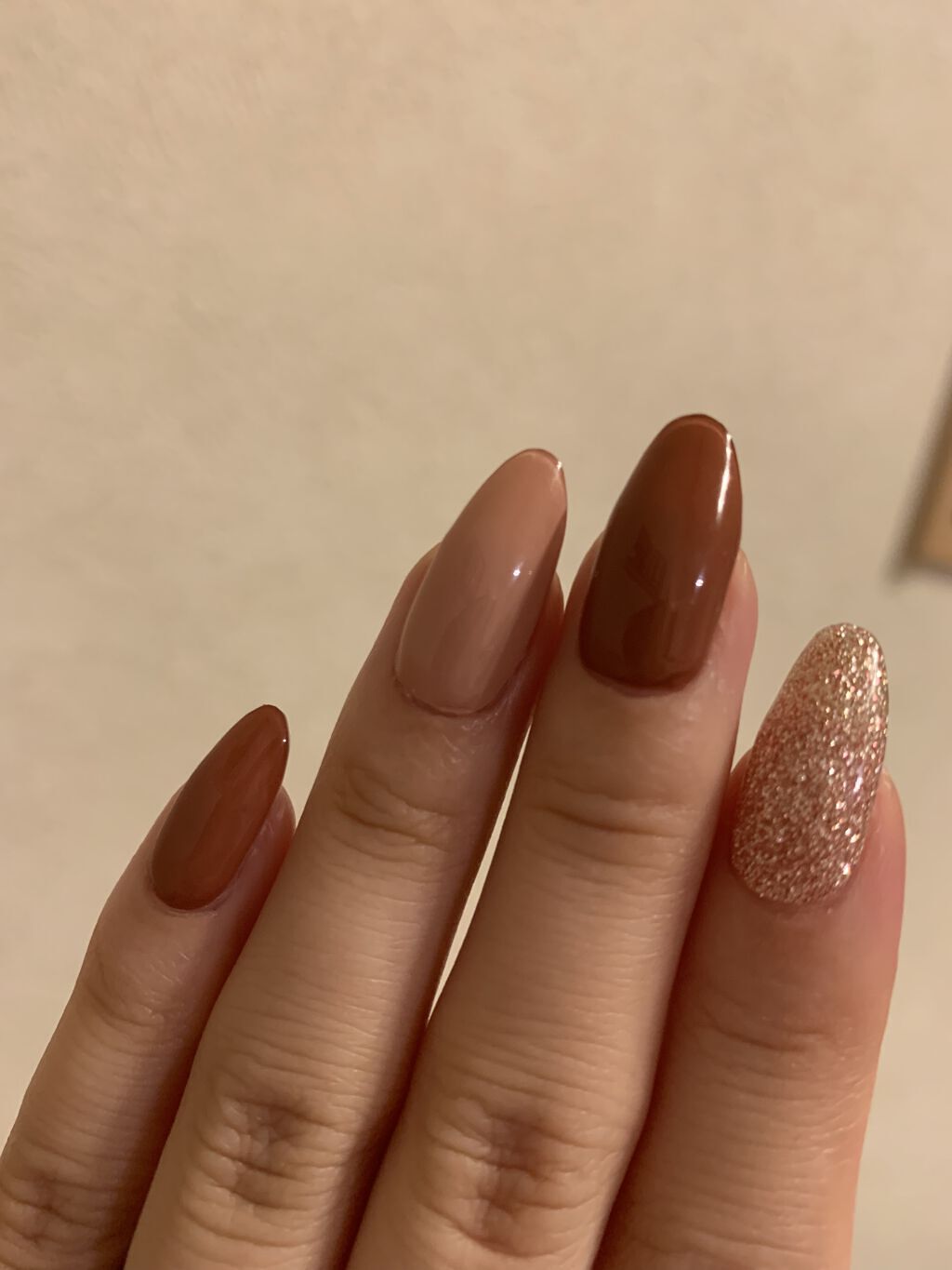 セミキュアジェルネイル（ハンド）/ohora/ネイルシールを使ったクチコミ（3枚目）